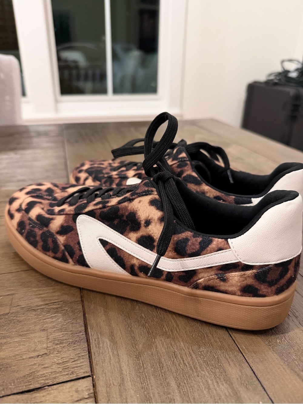 DV by Dolce Vita Leopard Print Sneakers with White Accent